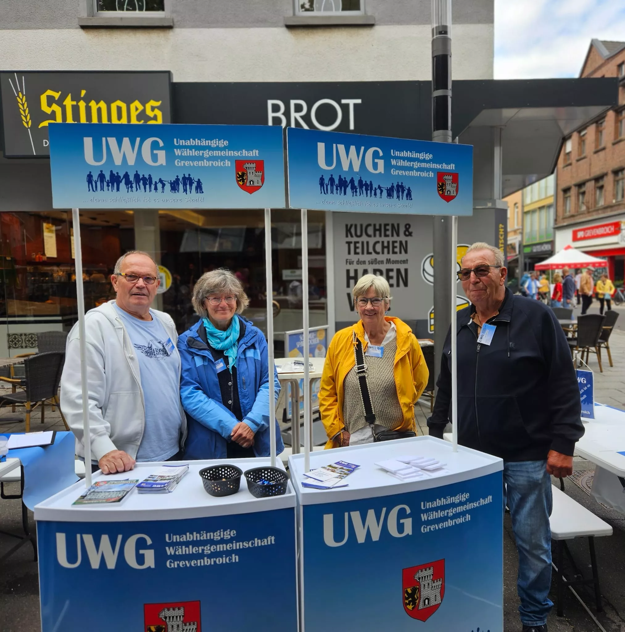 Infostand UWG Grevenbroich 23.08.2025