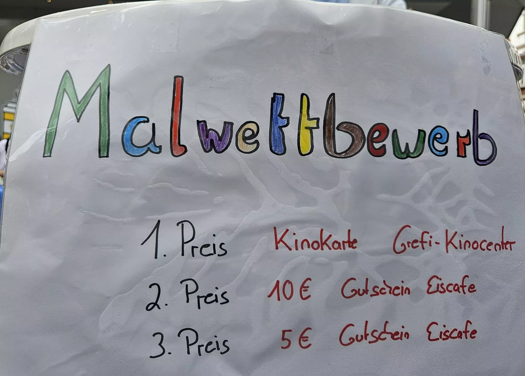 Malwettbewerb für Kinder der UWG Marktplatz Grevenbroich am 23.08.2025 Malwettbewerb für Kinder der UWG Marktplatz Grevenbroich am 23.08.2025